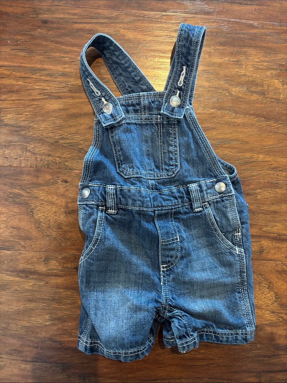 Old Navy Denim Short Overalls for Kids - Blue